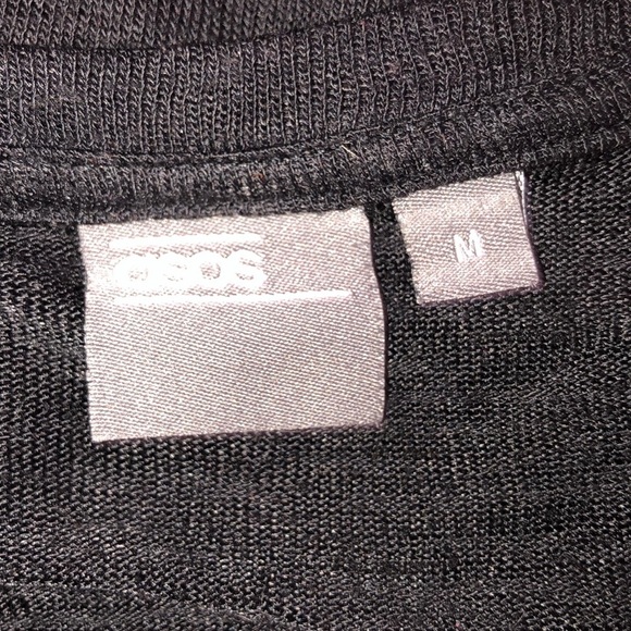 ASOS medium black sheer T-shirt - Picture 4 of 4